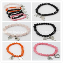 Fashion Stainless Steel Natural Stone Bracelet for Gift